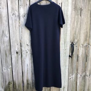 J.Crew Elbow-Sleeve Sweater-Dress in Navy